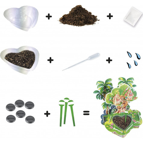 EDUCA Kreativní sada 3D Dream Gardens: Dům na stromě 2v1 ~ 5