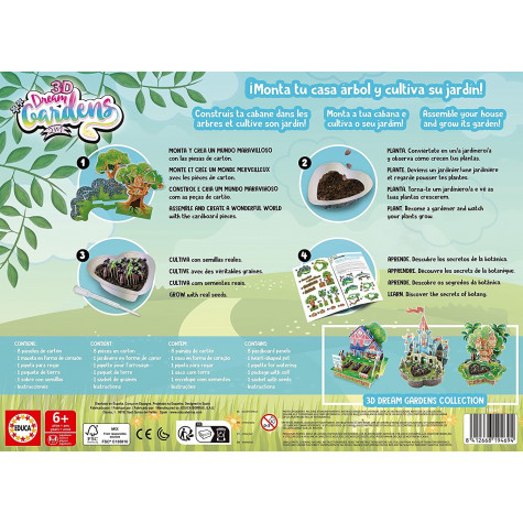 EDUCA Kreativní sada 3D Dream Gardens: Dům na stromě 2v1 ~ 6