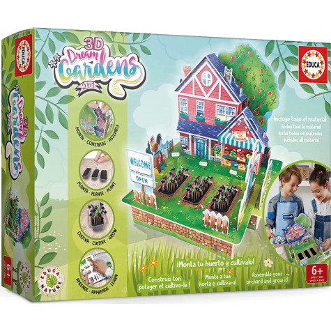 EDUCA Kreativní sada 3D Dream Gardens: Farma 2v1 ~ 2