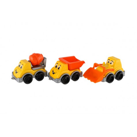 Auto stavební 3ks 10-11cm na volný chod ~ 5