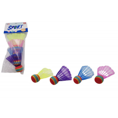 Košíčky na badminton barevné 4ks