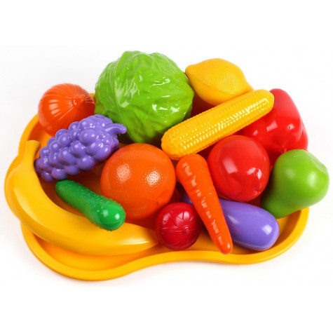 Ovoce a zelenina plastová s podnosem