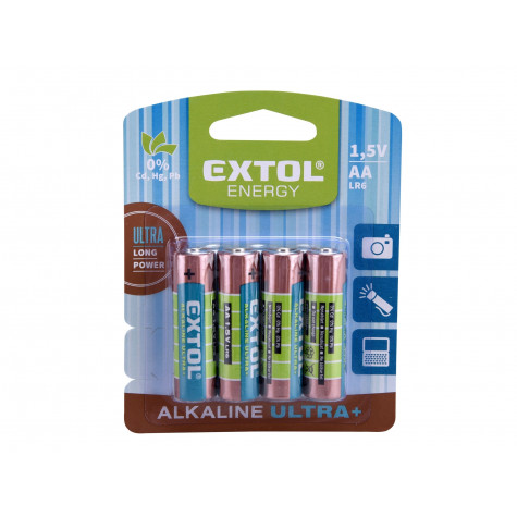 Extol Energy baterie alkalická 1,5V AA 1 ks ~ 2