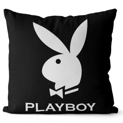 Polštář 40 x 40 cm - Playboy black