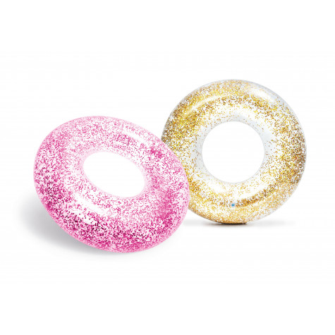 Intex 56274 Kruh nafukovací Sparkling glitter - zlatý ~ 2