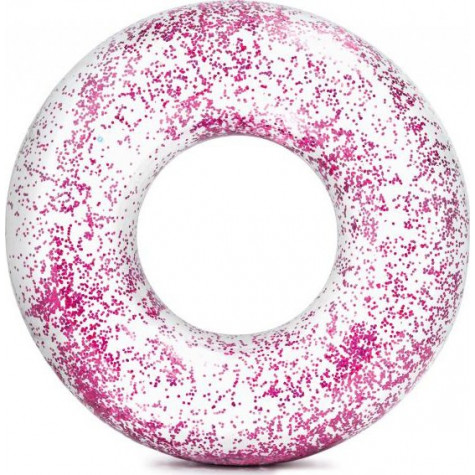 Intex 56274 Kruh nafukovací Sparkling glitter - růžový