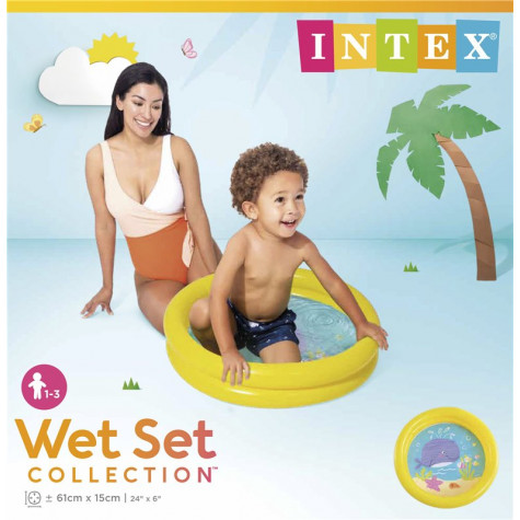 Intex 59409 Bazén dětský nafukovací 61x15cm - žlutý