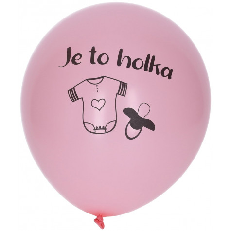 Wiky Balónek nafukovací 30 cm Holka - 5 ks ~ 1