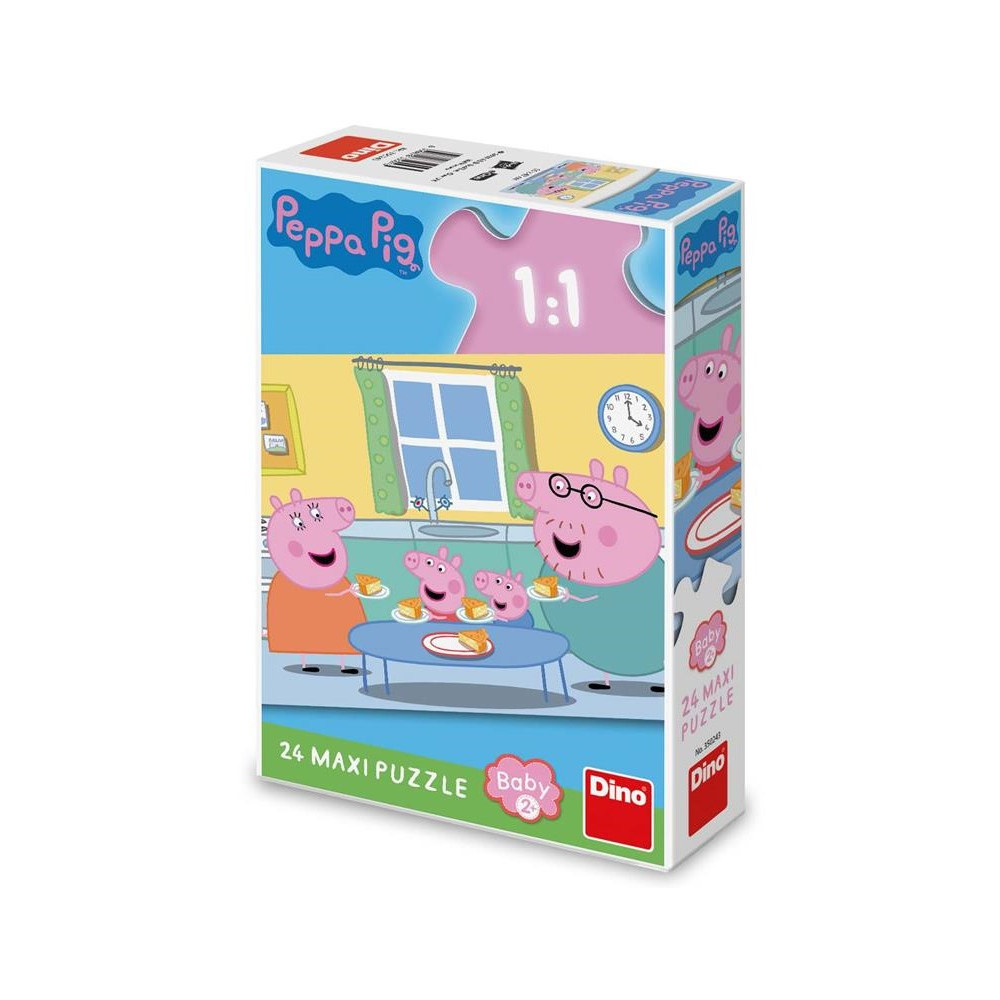 Dino Peppa Pig: Oběd maxi puzzle 24 dílků