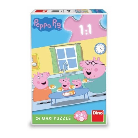 Dino Peppa Pig: Oběd maxi puzzle 24 dílků