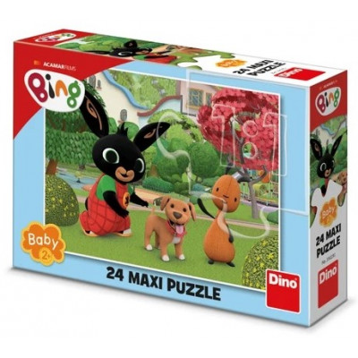 Dino Bing s pejskem maxi puzzle 24 dílků