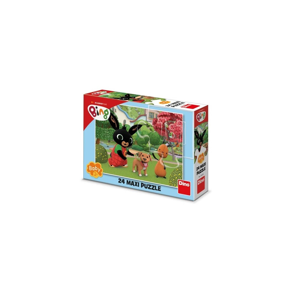 Dino Bing s pejskem maxi puzzle 24 dílků