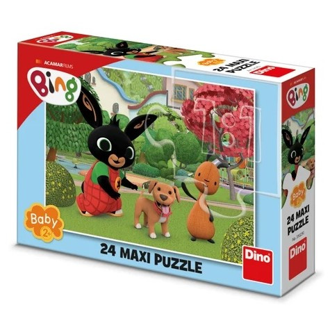 Dino Bing s pejskem maxi puzzle 24 dílků