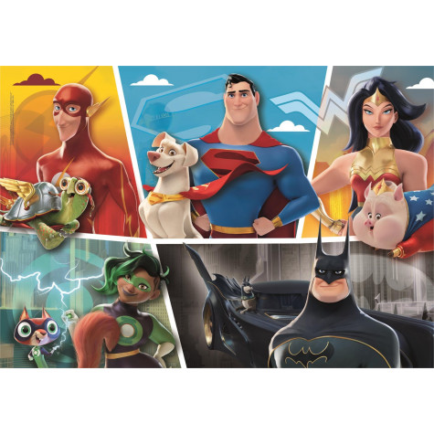 CLEMENTONI Puzzle DC Supermazlíčci koláž 104 dílků ~ 2