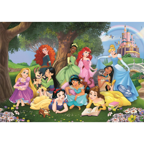 CLEMENTONI Puzzle Disney princezny u zámku 104 dílků