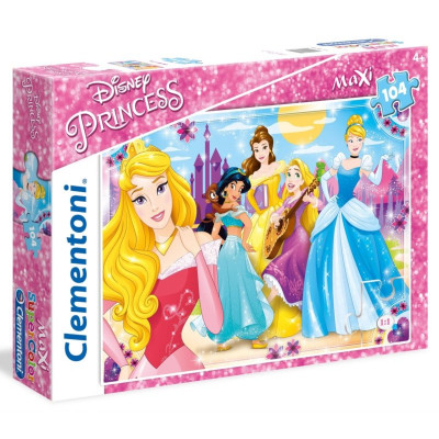 CLEMENTONI Puzzle Disney princezny MAXI 104 dílků