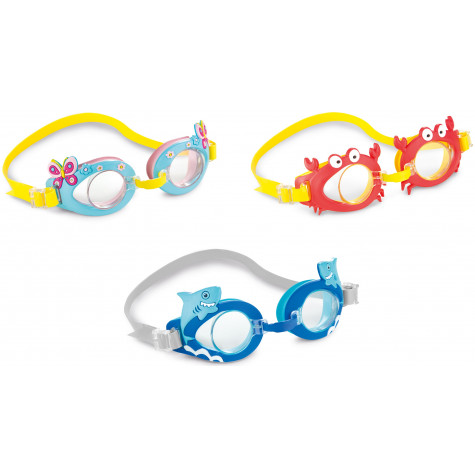 Intex 55610 Brýle dětské plavecké 3-8 let - červené krab ~ 2