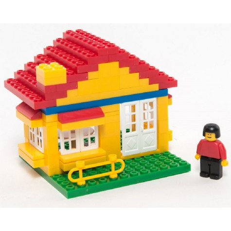 Stavebnice Cheva 6 Domeček plast 86ks v krabici 22,5x15x5cm ~ 2
