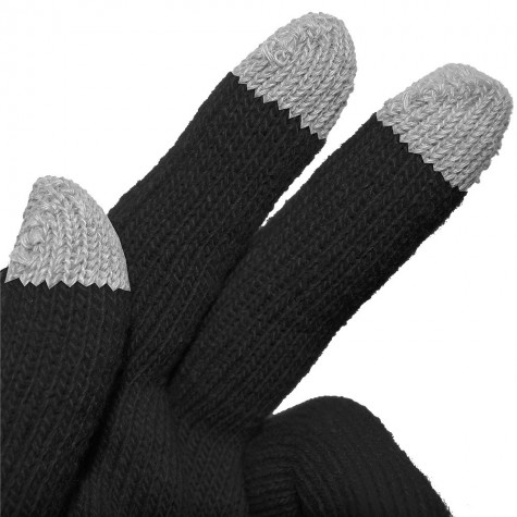 Dotykové rukavice pro smartphony - černé