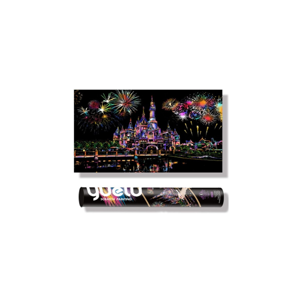 Škrabací obrázek v tubě 75x52 cm - Disneyland