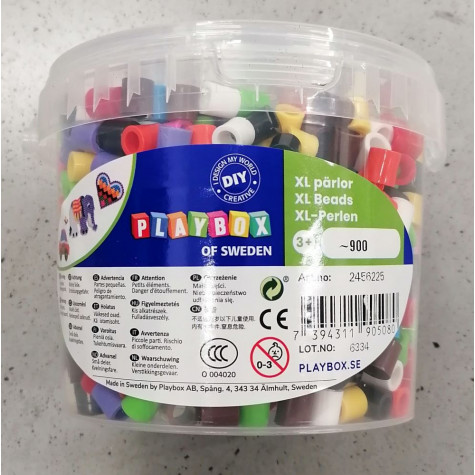 Playbox Zažehlovací korálky zažehlovací XL 900 ks v kbelíčku mix barev ~ 2