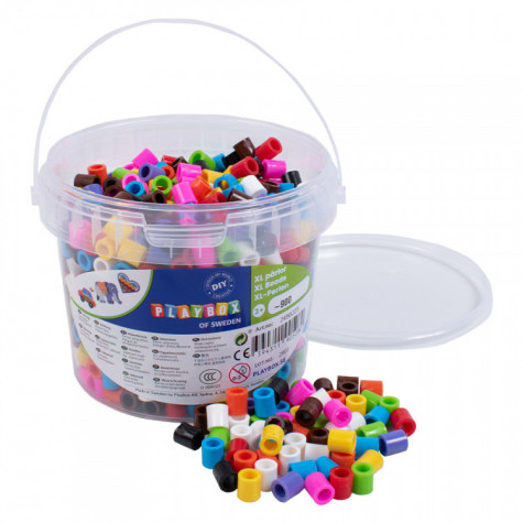 Playbox Zažehlovací korálky zažehlovací XL 900 ks v kbelíčku mix barev ~ 1