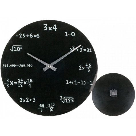 Matematické hodiny - skleněné