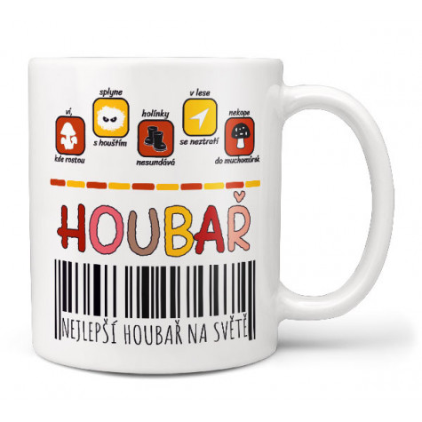 Hrnek 330 ml - Houbař 100% ~ 1