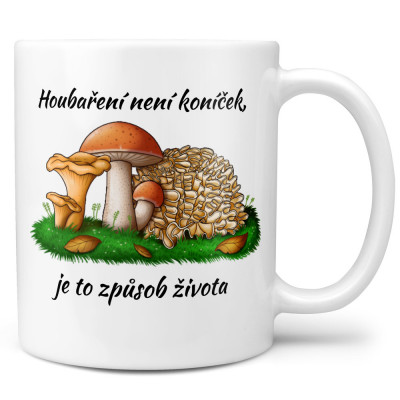 Hrnek 330 ml - Houbaření je život