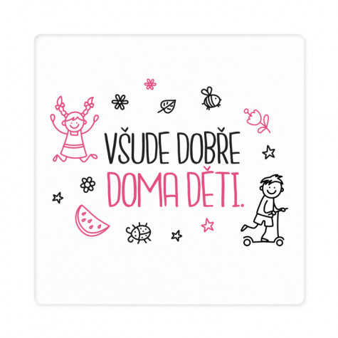 Albi Dámské tričko - Všude dobře, doma děti - M ~ 2
