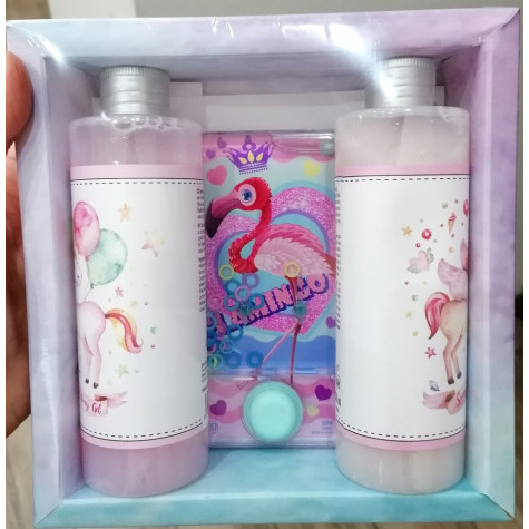 Dárkový balíček Jednorožec - gel, šampon a hra