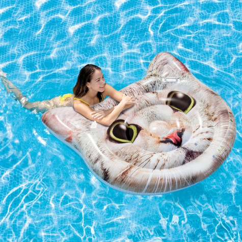 Intex 58784 Nafukovací matrace Kočka 147x135cm ~ 1