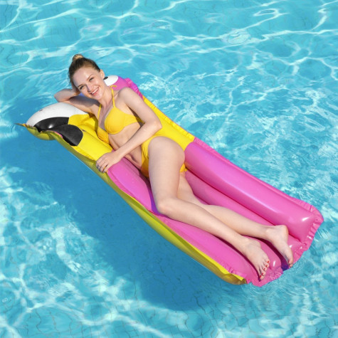 Bestway 44021 Lehátko nafukovací 183x76cm - Plameňák růžové ~ 1