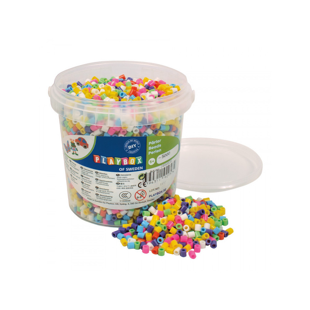 Playbox Zažehlovací korálky 5000 ks v kbelíku - Velikonoce