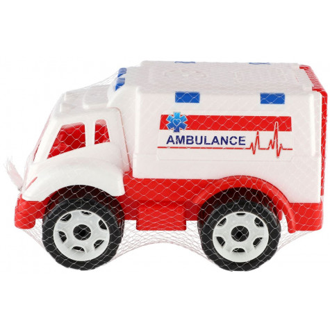 Auto ambulance plast na volný chod 20x19x32cm