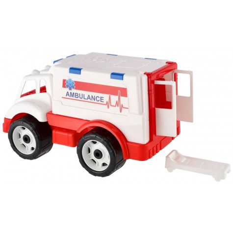 Auto ambulance plast na volný chod 20x19x32cm