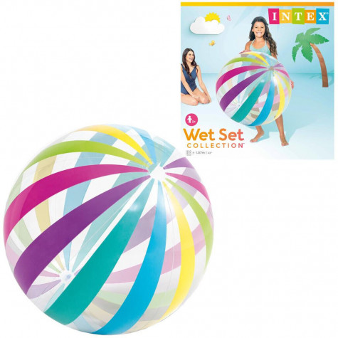Intex 59065 Míč nafukovací proužky velký 107cm ~ 1