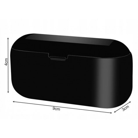 Izoxis 16154 Bezdrátová bluetooth sluchátka s powerbankou - černé ~ 2