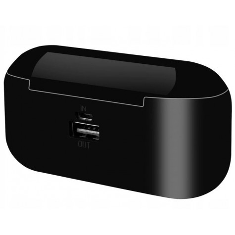 Izoxis 16154 Bezdrátová bluetooth sluchátka s powerbankou - černé ~ 4