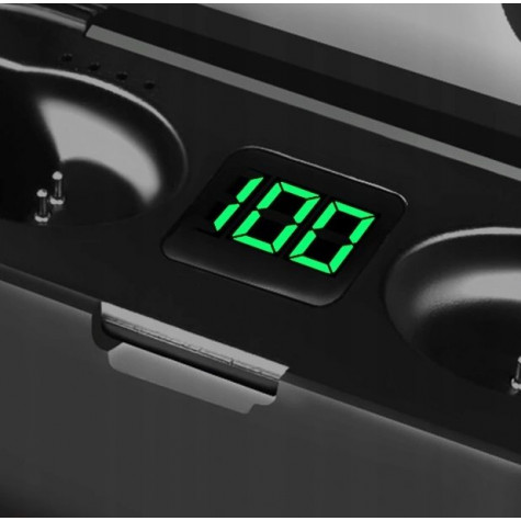 Izoxis 16154 Bezdrátová bluetooth sluchátka s powerbankou - černé ~ 5