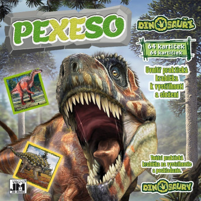 JIRI MODELS Pexeso v sešitu - Dinosauři