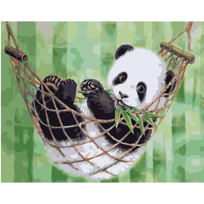 Diamantový obrázek malování 15x20cm - Panda