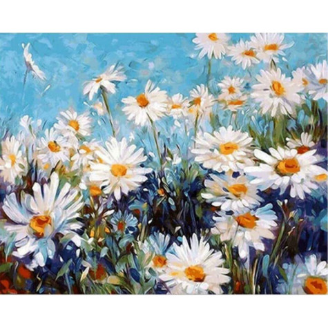 Diamantový obrázek malování 30x40cm - Sedmikrásky ~ 2
