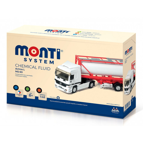 Stavebnice Monti System 60 Chemical Fluid Actros L-MB 1:48 ~ 2