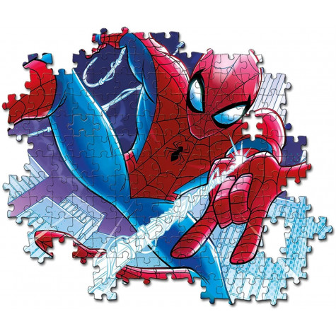CLEMENTONI Svítící puzzle Marvel: Spiderman 104 dílků