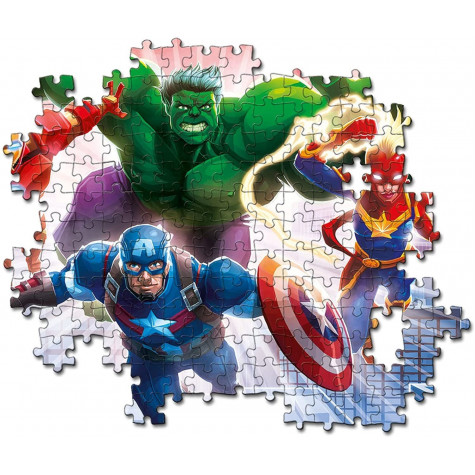 CLEMENTONI Svítící puzzle Marvel: Avengers 104 dílků