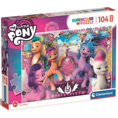 CLEMENTONI Puzzle My Little Pony: Láskyplní poníci MAXI 104 dílků