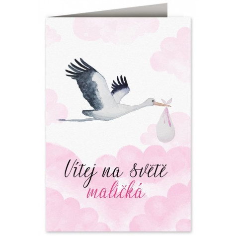 Přání k narození - Vítej na světě - holčička ~ 1