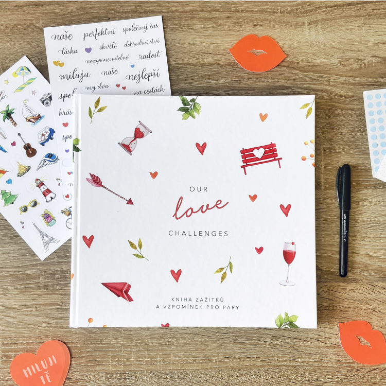 Albi Mementerra Our Love Challenges Kniha zážitků a vzpomínek pro páry