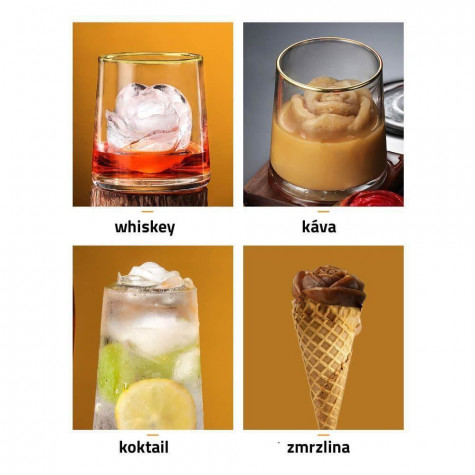 Silikonová forma na led - růže ~ 4